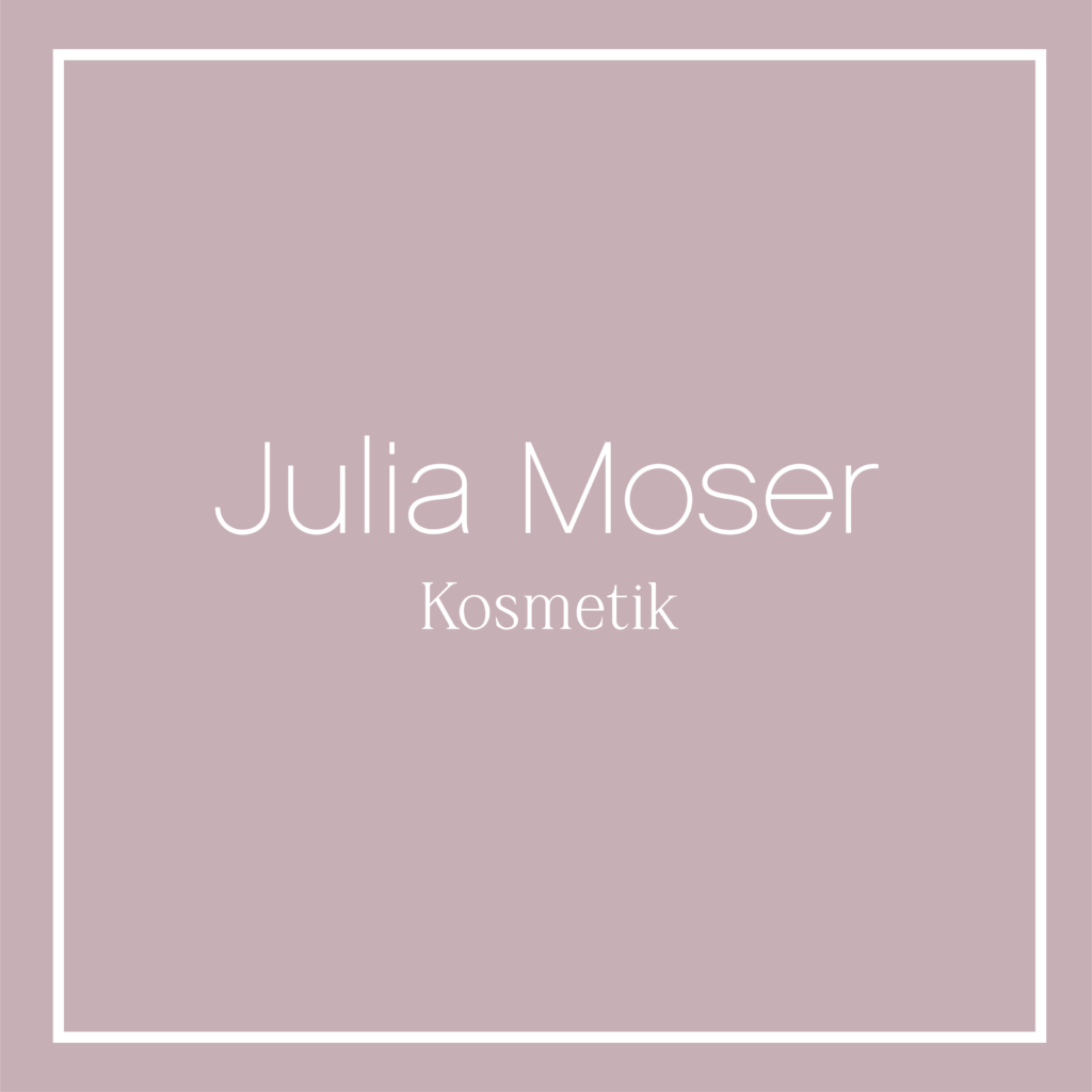 Logo mit Schrift Julia Moser Kosmetik